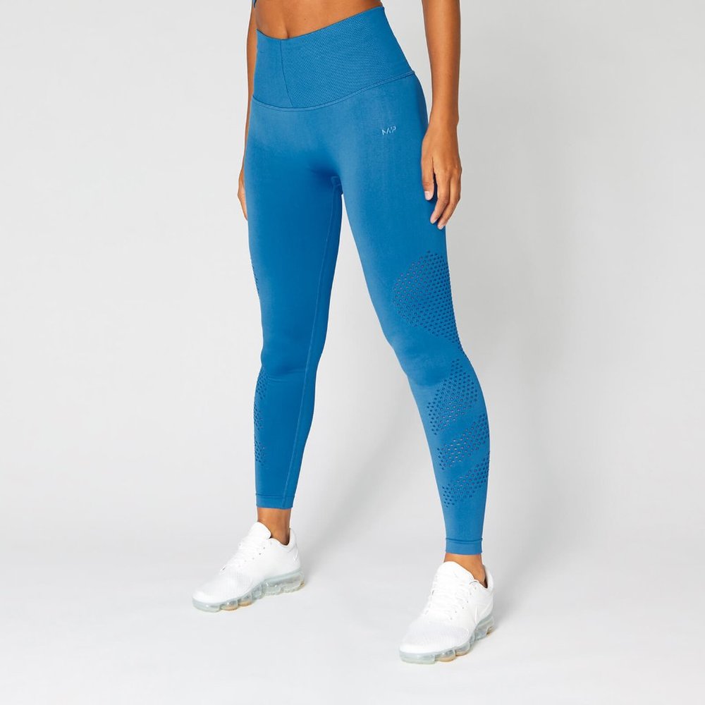 Seamless Leggings blue high rise NWT